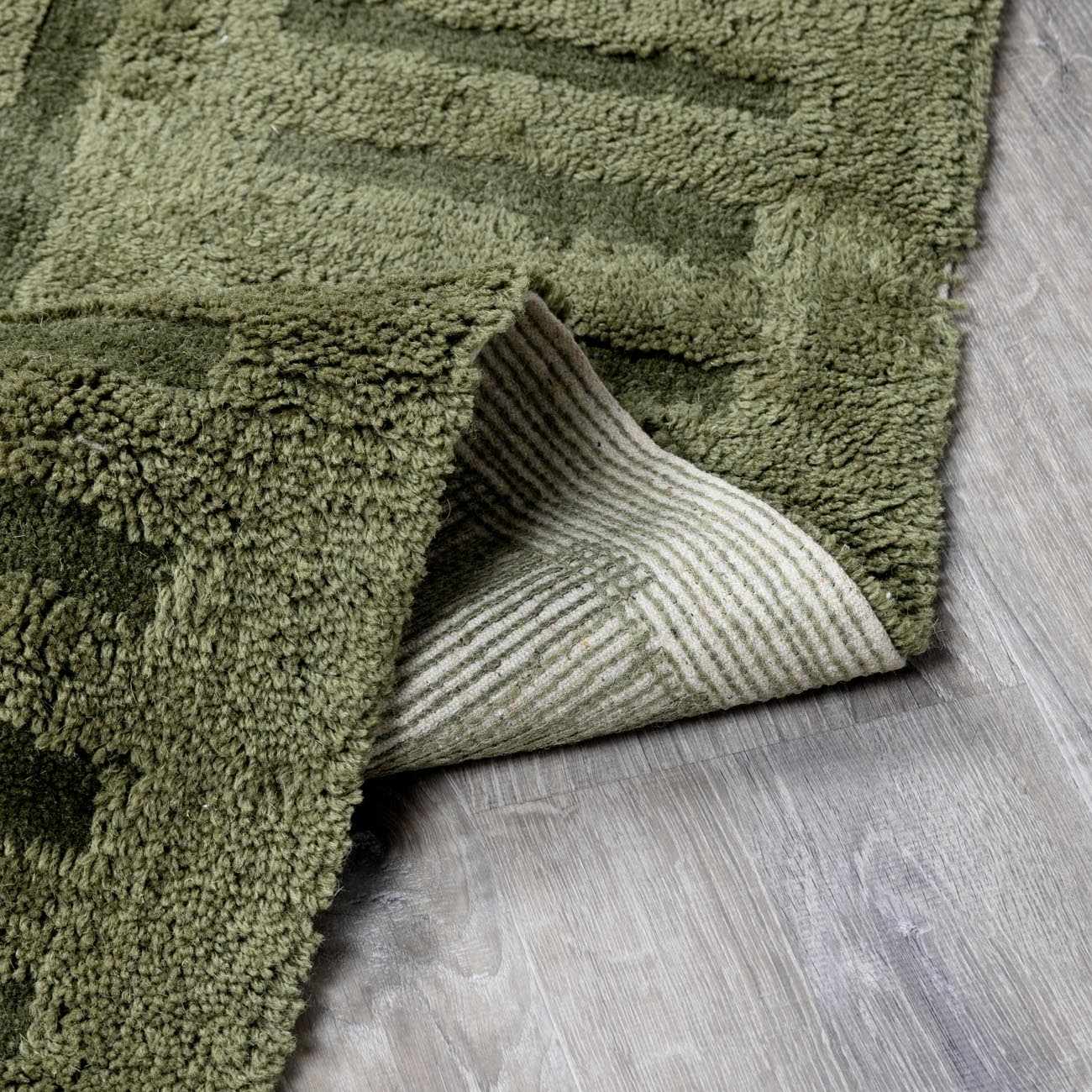Washable Wool Rug - Green  (online exclusive