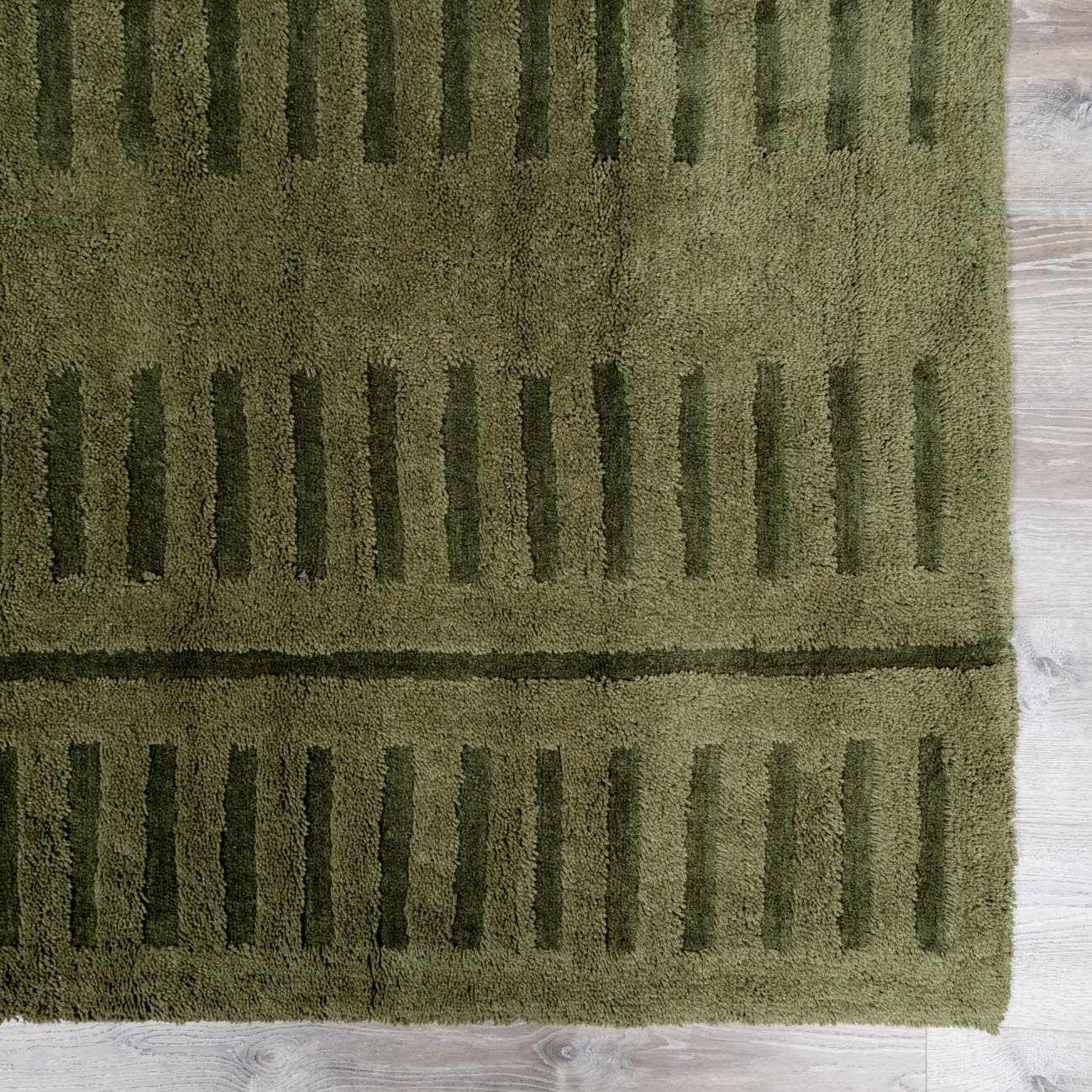 Washable Wool Rug - Green  (online exclusive