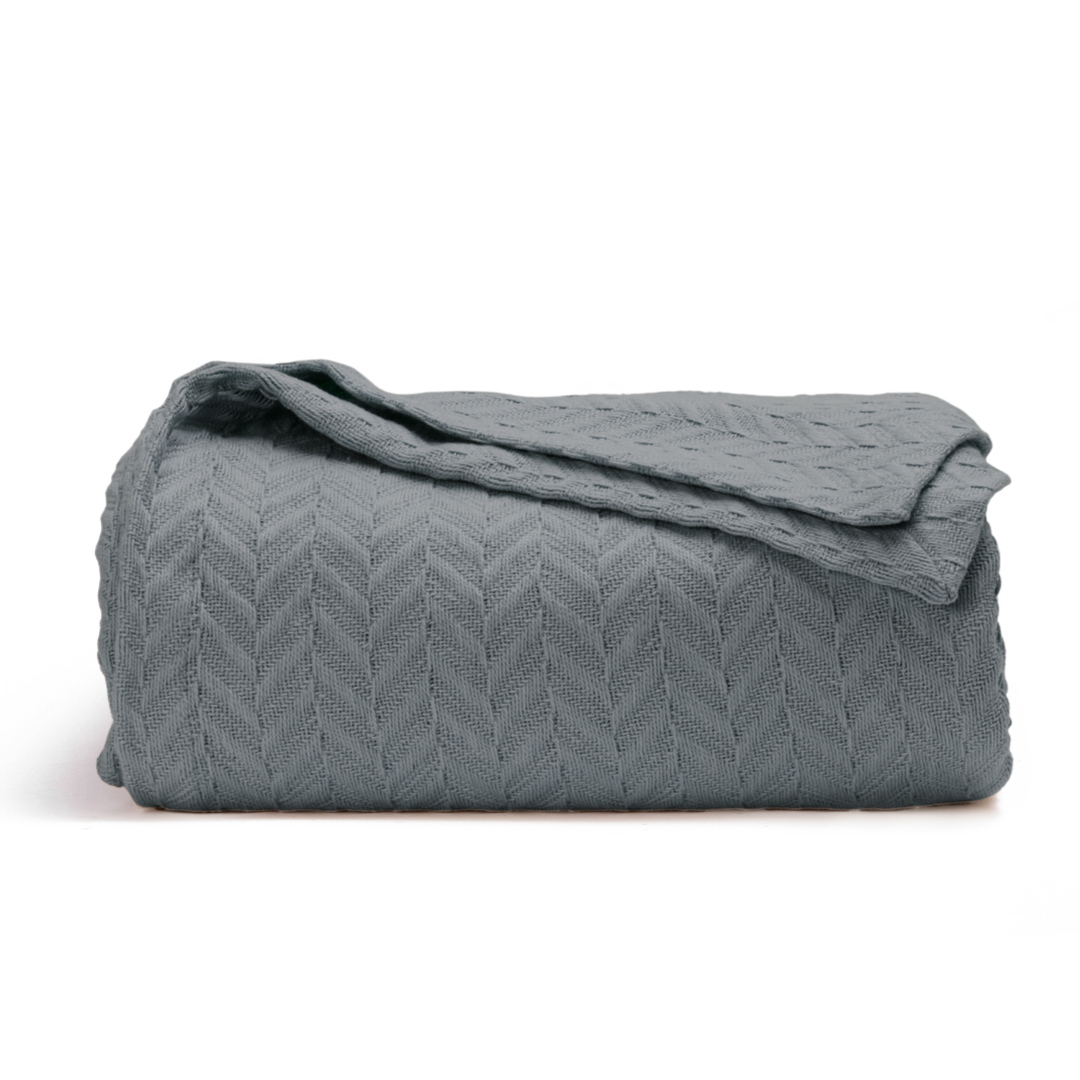 Herringbone Cotton Blanket (Online Exclusive)