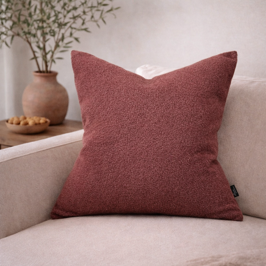 Berry Sherpa Pillow Cover (Online Exclusive)
