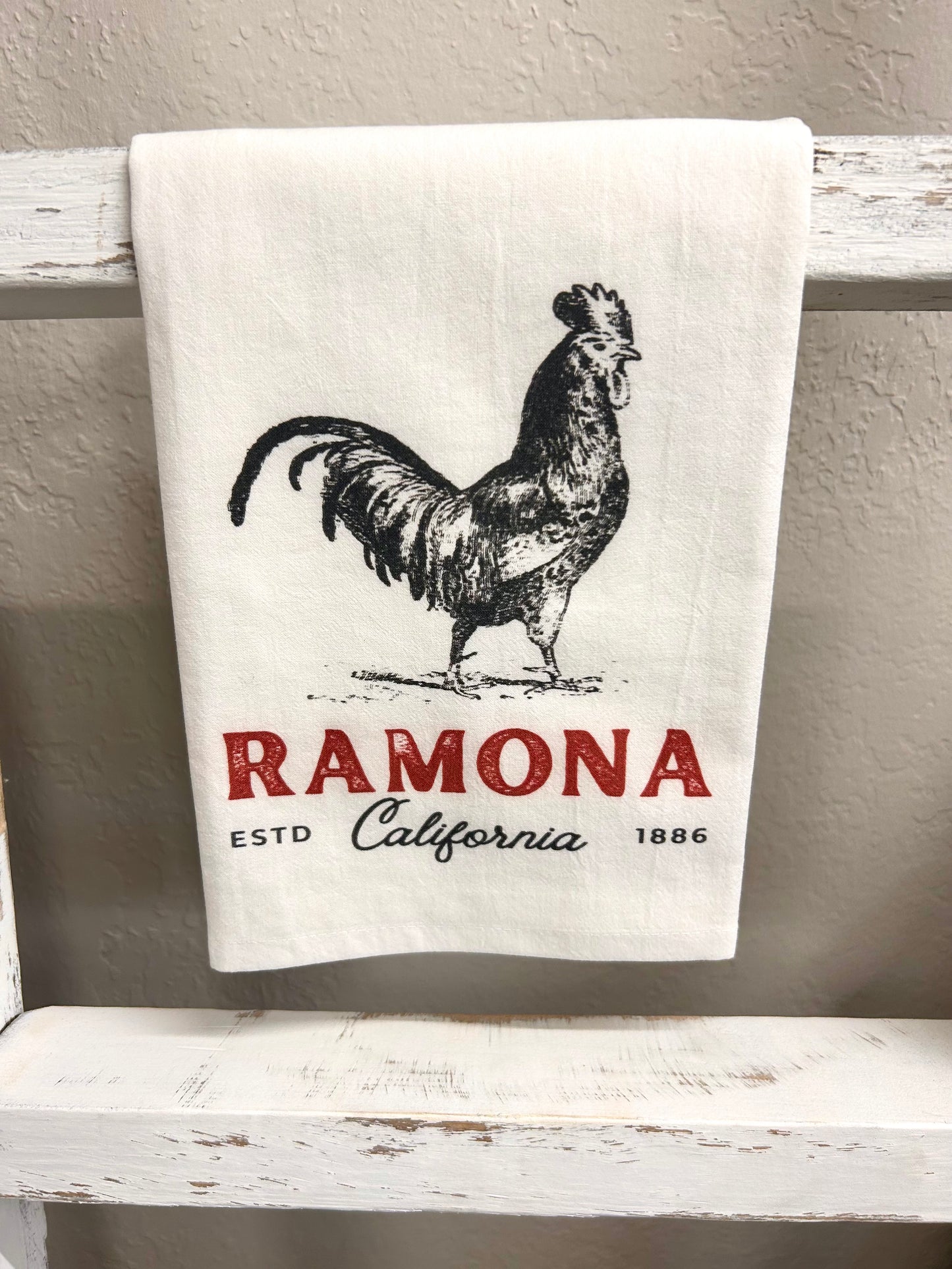 Ramona Rooster Tea Towel