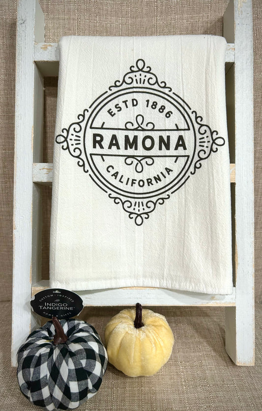 Vintage Ramona Flourish Tea Towel