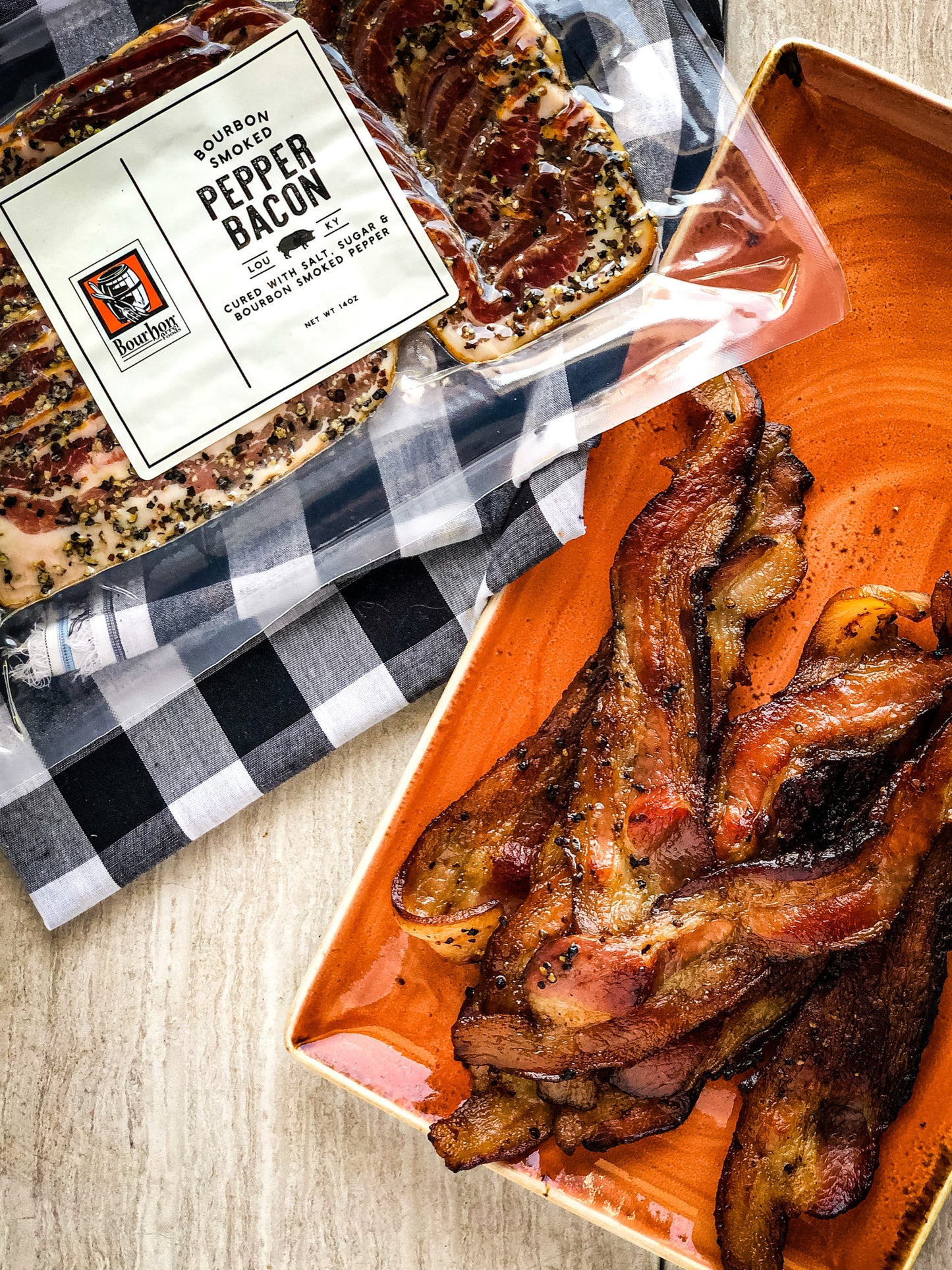 Bourbon Smoked Pepper Bacon