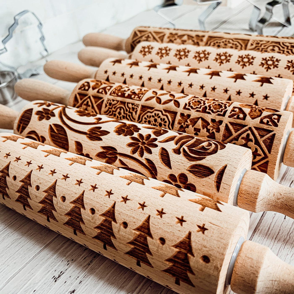 Christmas Rolling Pin Set | 10 Styles  (Online Exclusive)