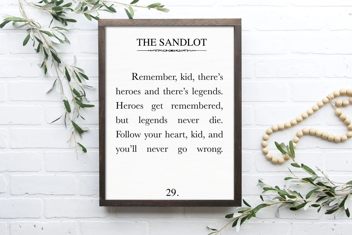 The Sandlot Wood Sign