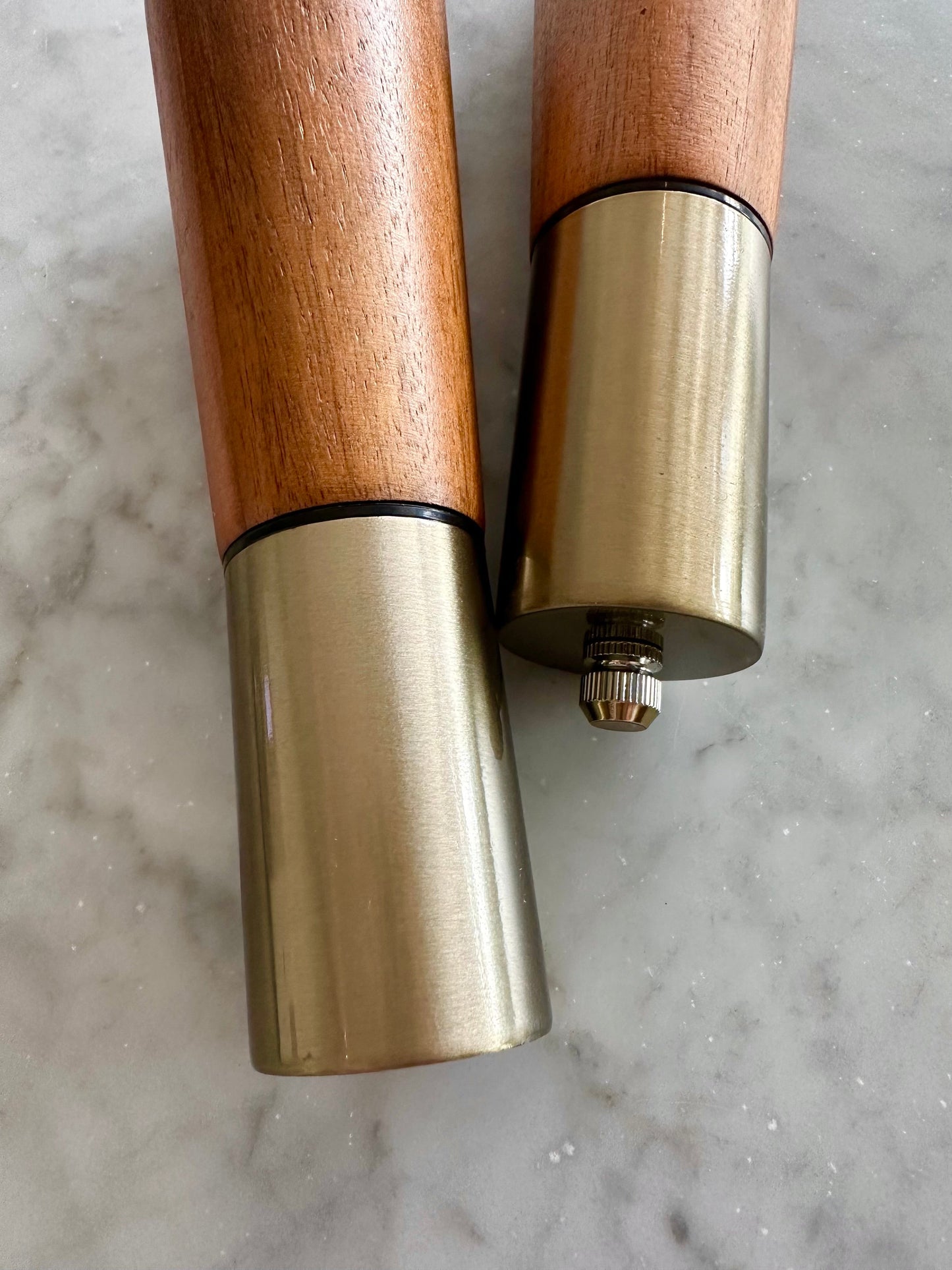 Acacia Wood Salt & Pepper Grinders  (Online Exclusive)