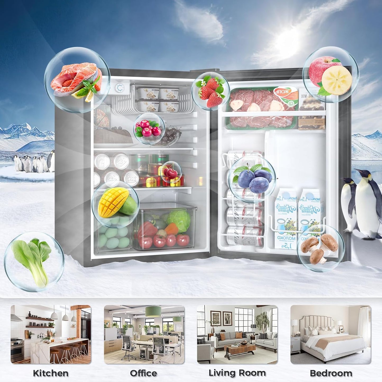 1.6\2.6\3.2 cu. ft Mini Fridge with Freezer  (Online Exclusive)