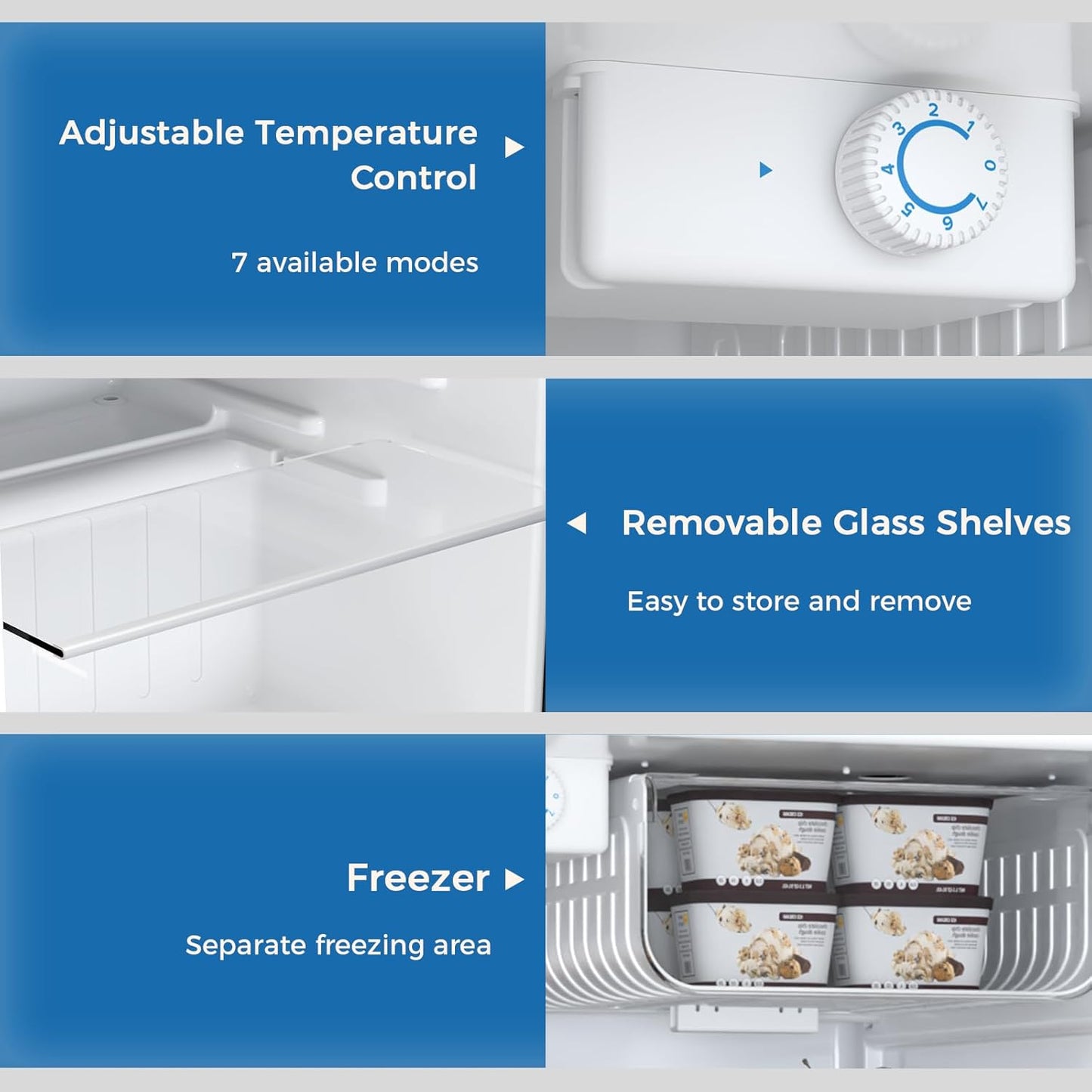 1.6\2.6\3.2 cu. ft Mini Fridge with Freezer  (Online Exclusive)