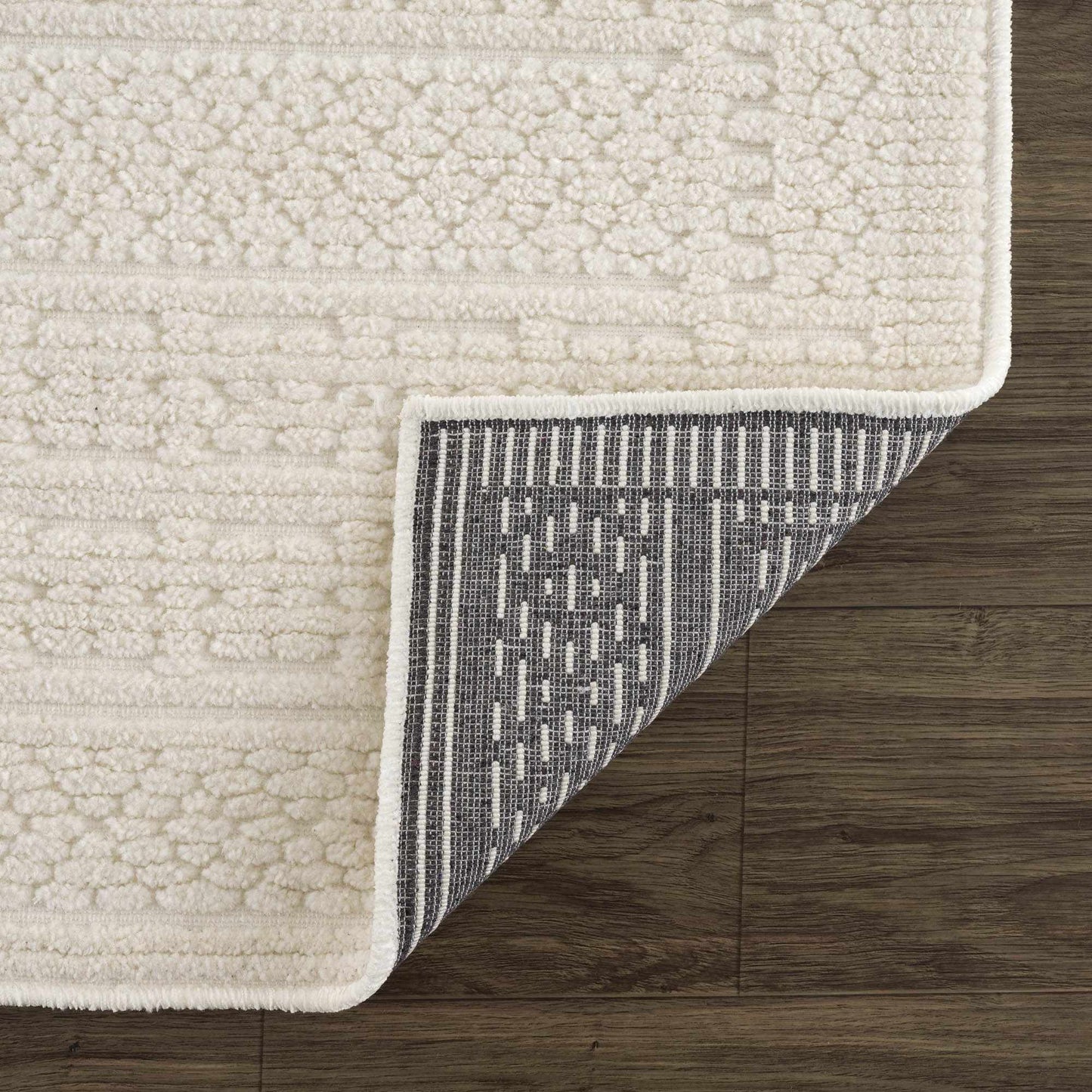 Bahar Cream Washable Area Rug  (online exclusive