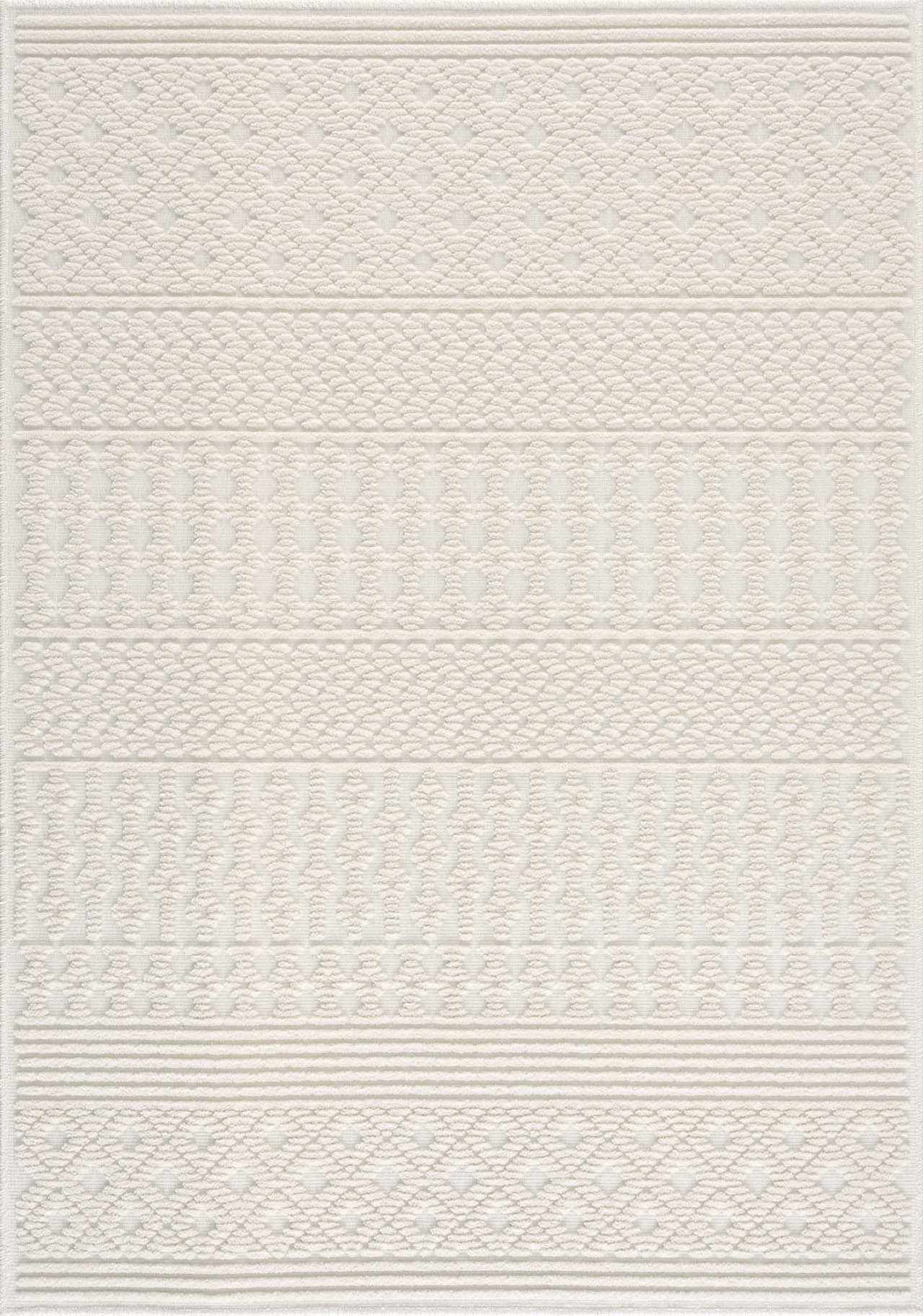 Drago White Washable Area Rug  (online exclusive