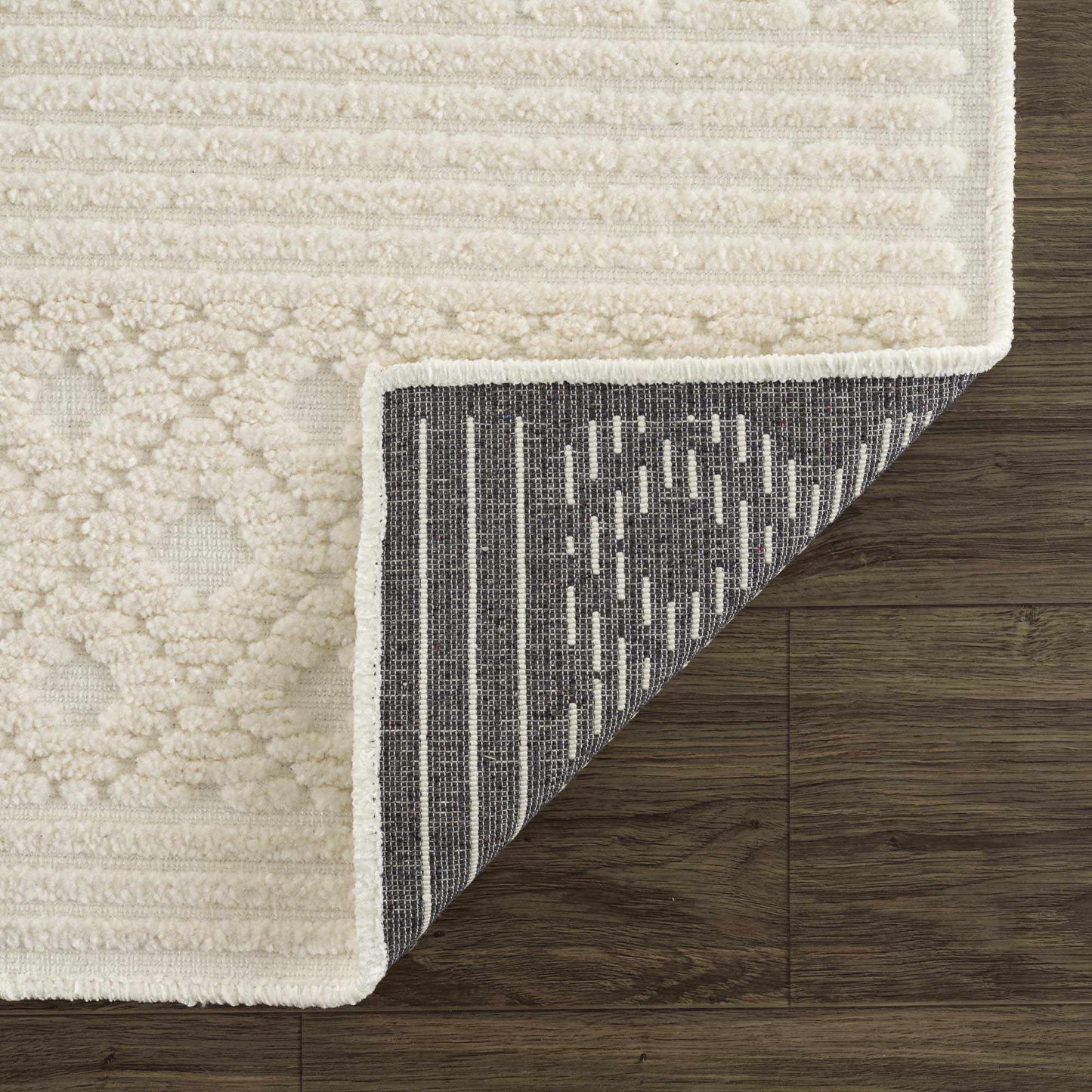 Drago White Washable Area Rug  (online exclusive