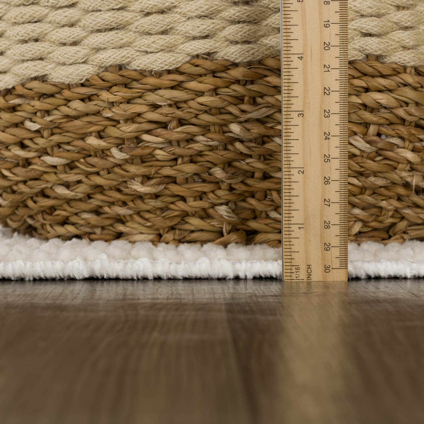 Drago White Washable Area Rug  (online exclusive