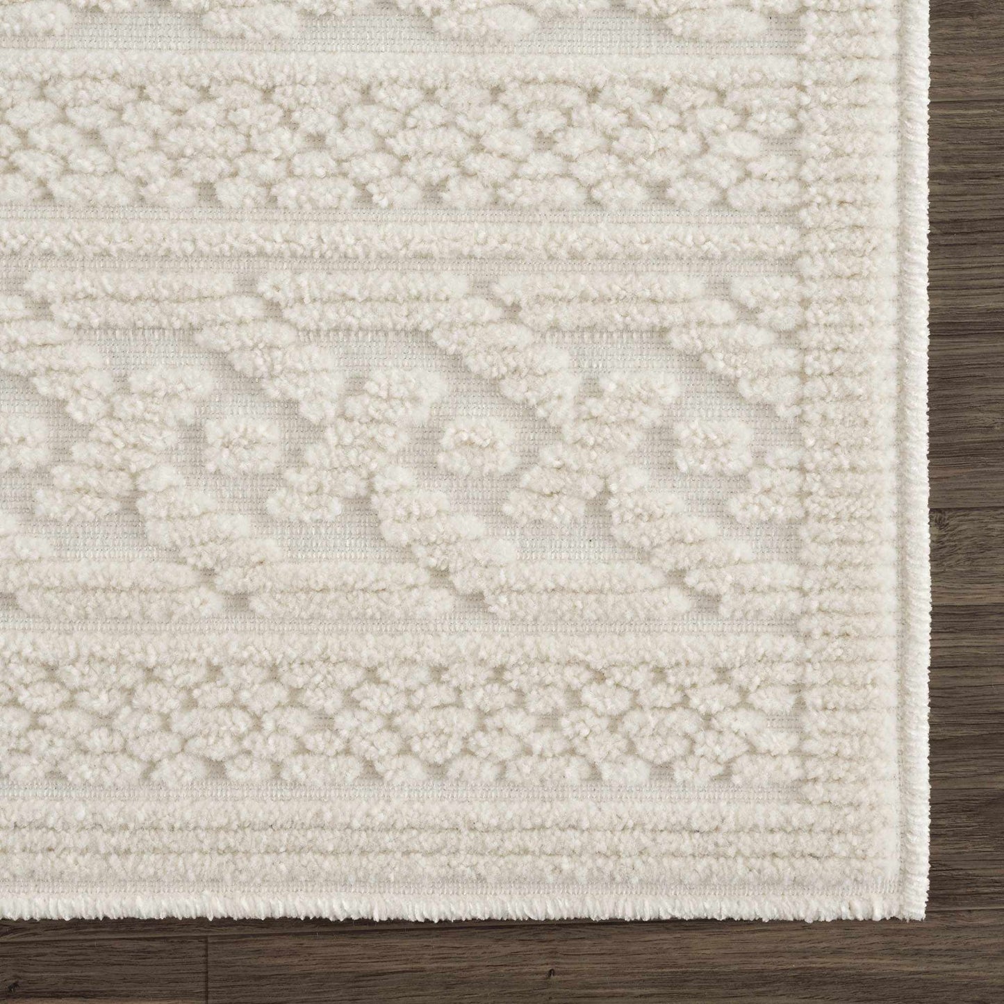 Fadey White 3D Washable Rug  (online exclusive