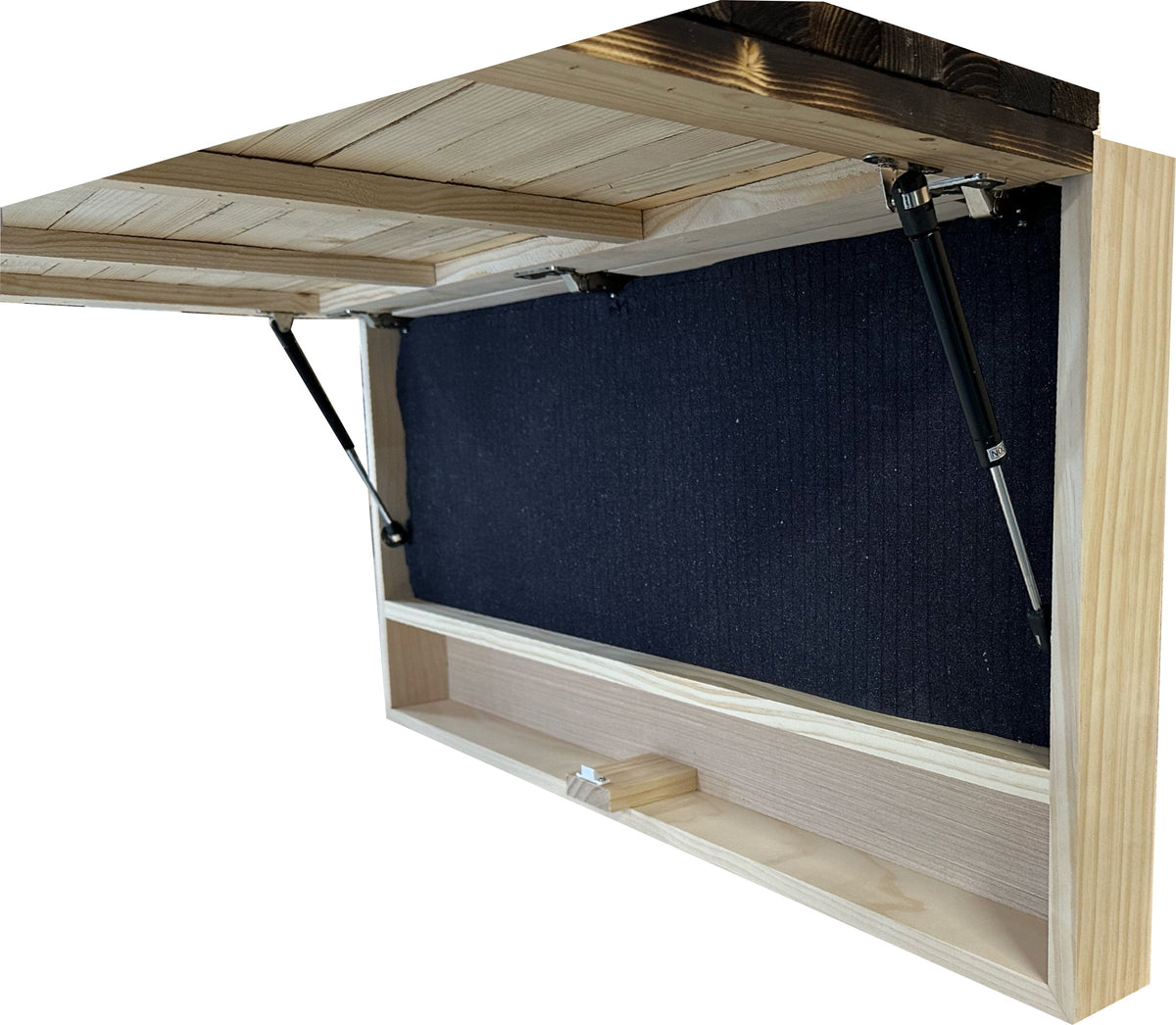 Large Red and Blue American Flag Hidden Gun Storage Cabinet (Online Exclusive)