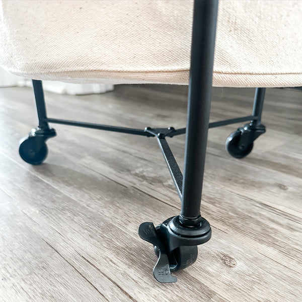 Foldable 4 Tiered Rolling Laundry Cart (Online Exclusive)