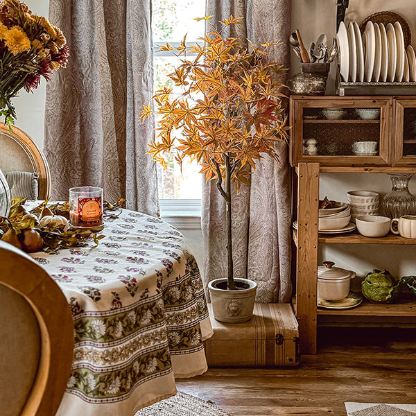 52 Inch Potted Foliage Maple Leaf Faux Tree (Online Exclusive)