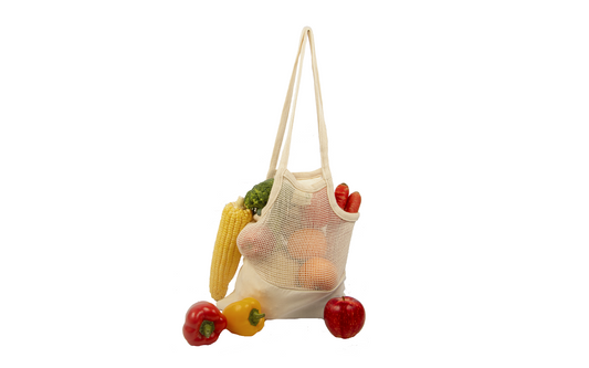 Mesh & Fabric Tote Bag (Online Exclusive)