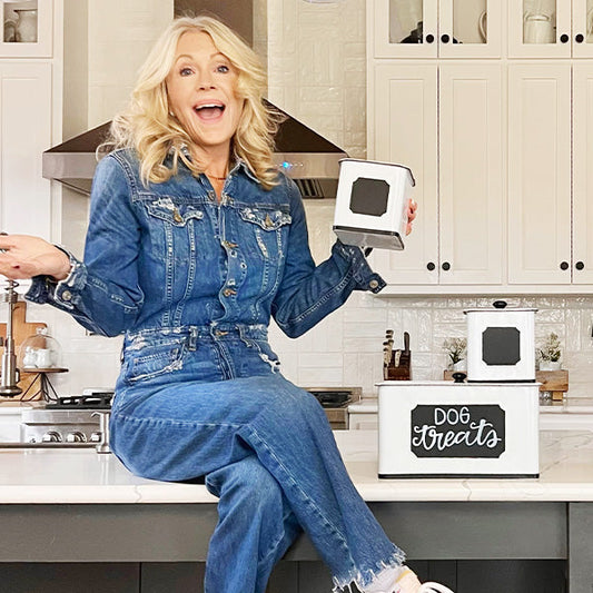 Customizable Metal Kitchen Canisters, Set of Three (Online Exclusive)