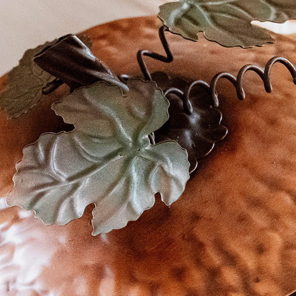 Indoor/Outdoor Metal Pumpkin with Lid (Online Exclusive)