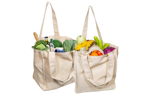 Canvas Grocery Tote Bags (Online Exclusive)