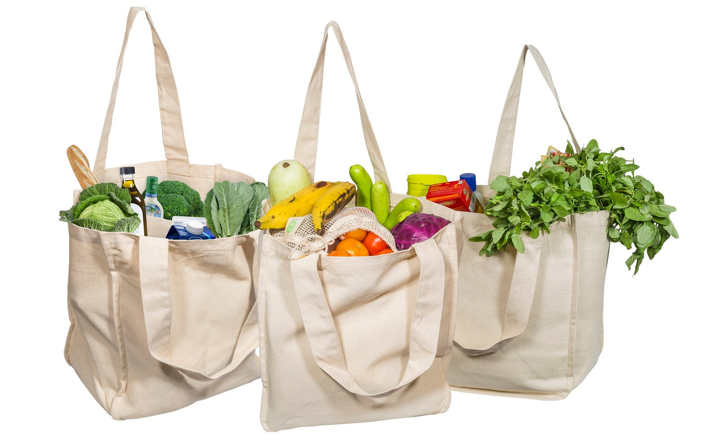 Canvas Grocery Tote Bags (Online Exclusive)