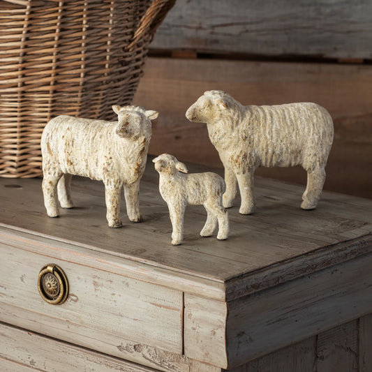 SHEEP FAMILY FLOCK SET OF 3