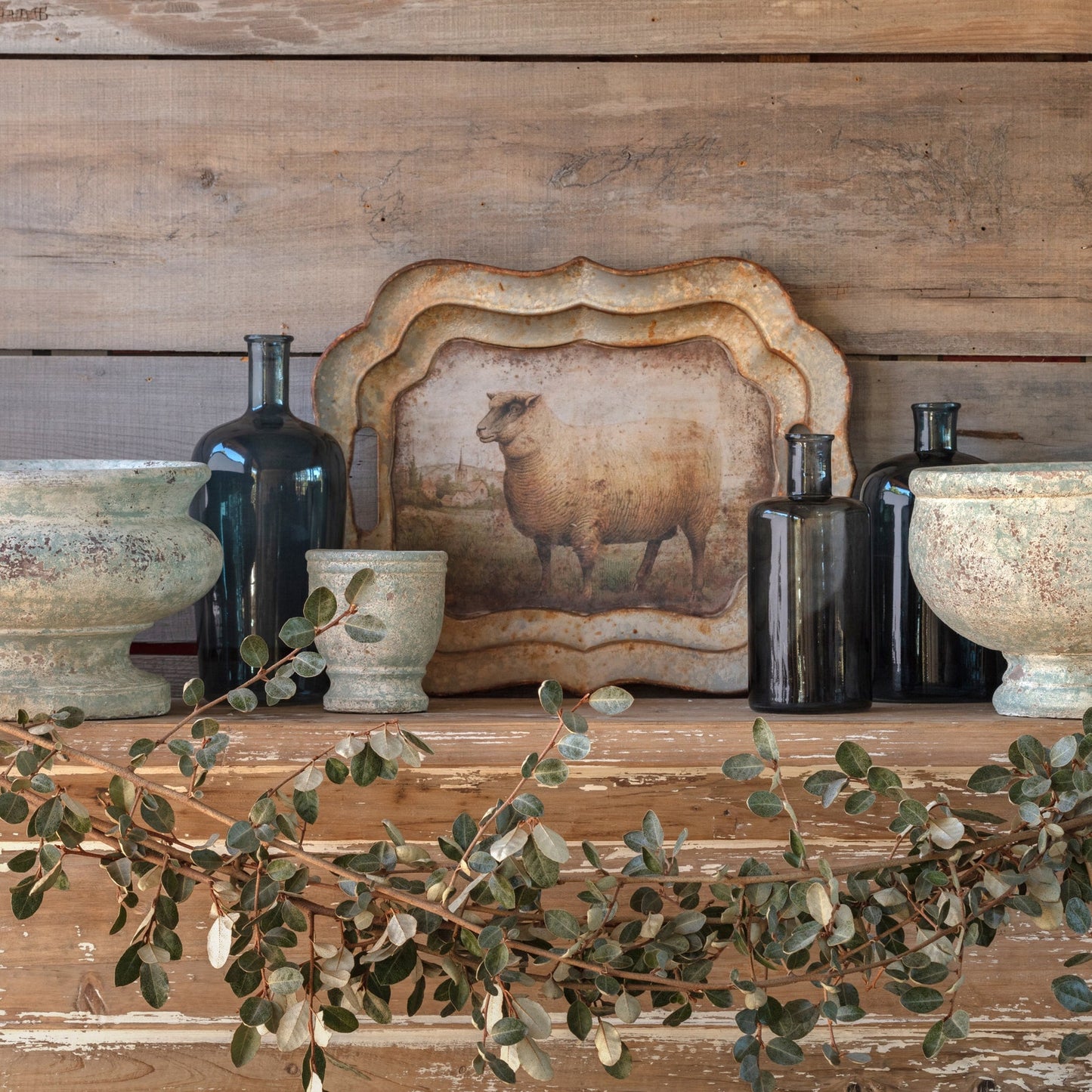 VINTAGE SHEEP TRAY