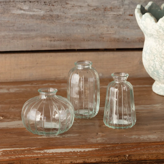 FLORIST TRIO VASES, SET OF 3