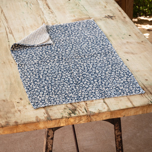 CORNFLOWER FLORAL DISHTOWEL
