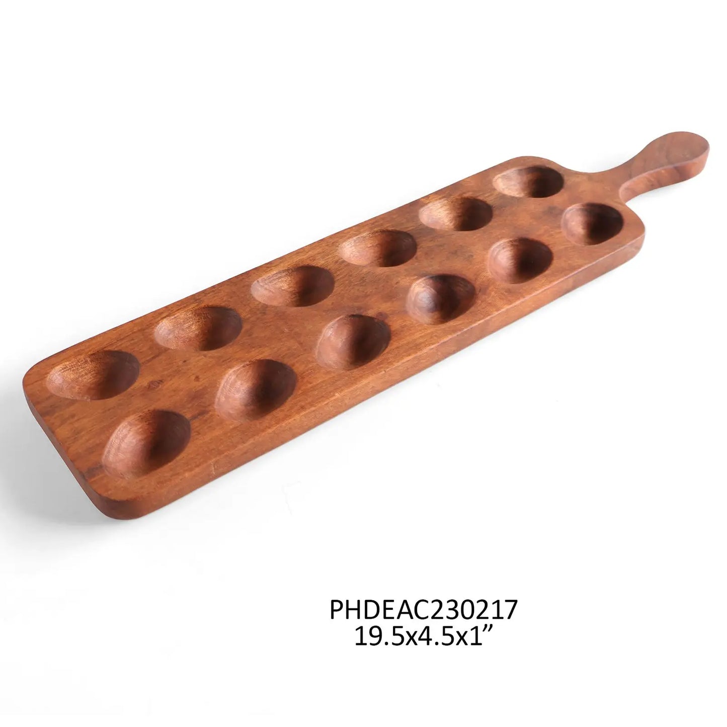 WOODEN DEVILED EGG BOARD