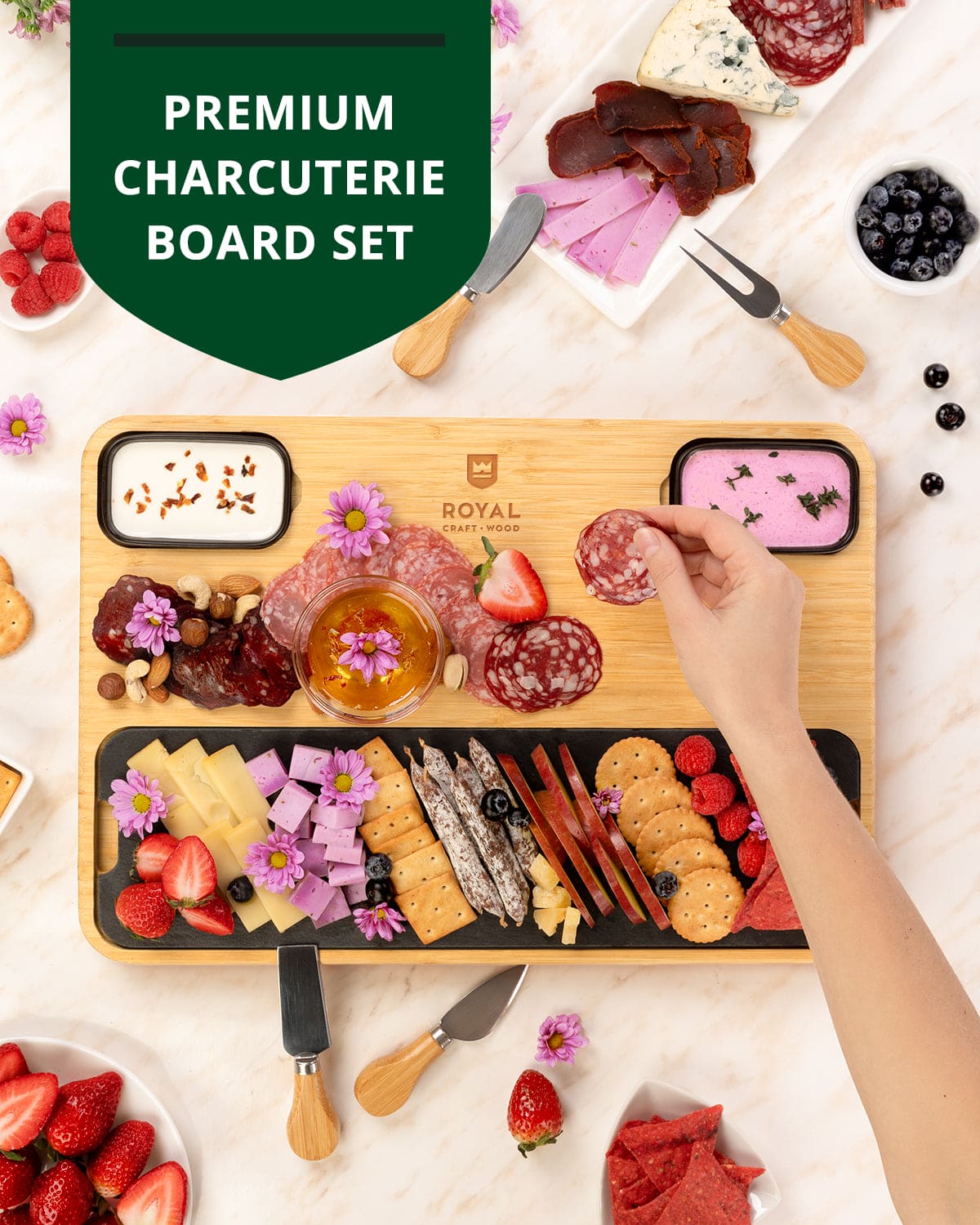Cheese Board with Slate Plate  (Online Exclusive)
