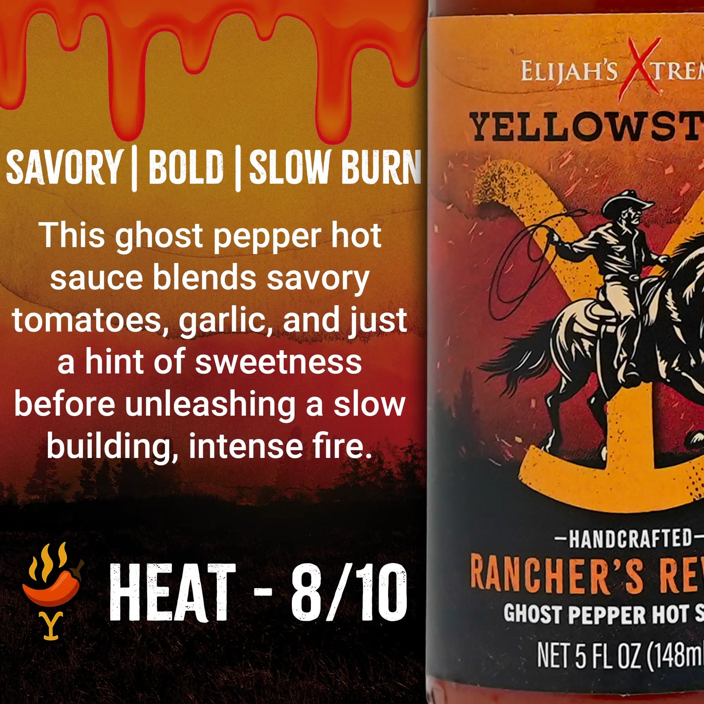 Yellowstone Hot Sauce Variety Pack 4 Bottles (Online Exclusive)