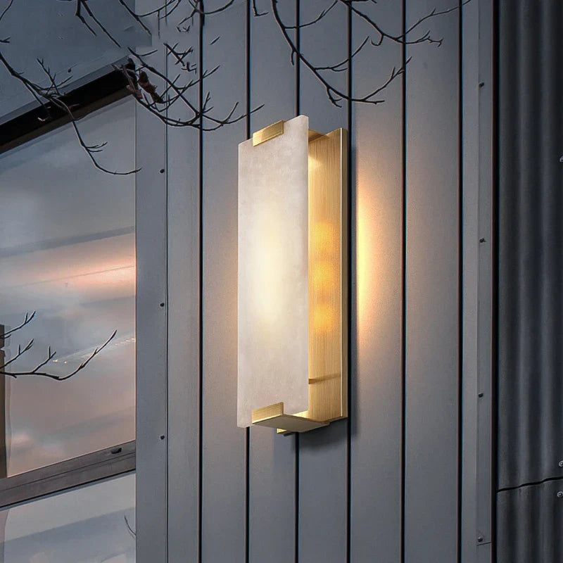 Natural Marble LED Wall Sconce (Online Exclusive)
