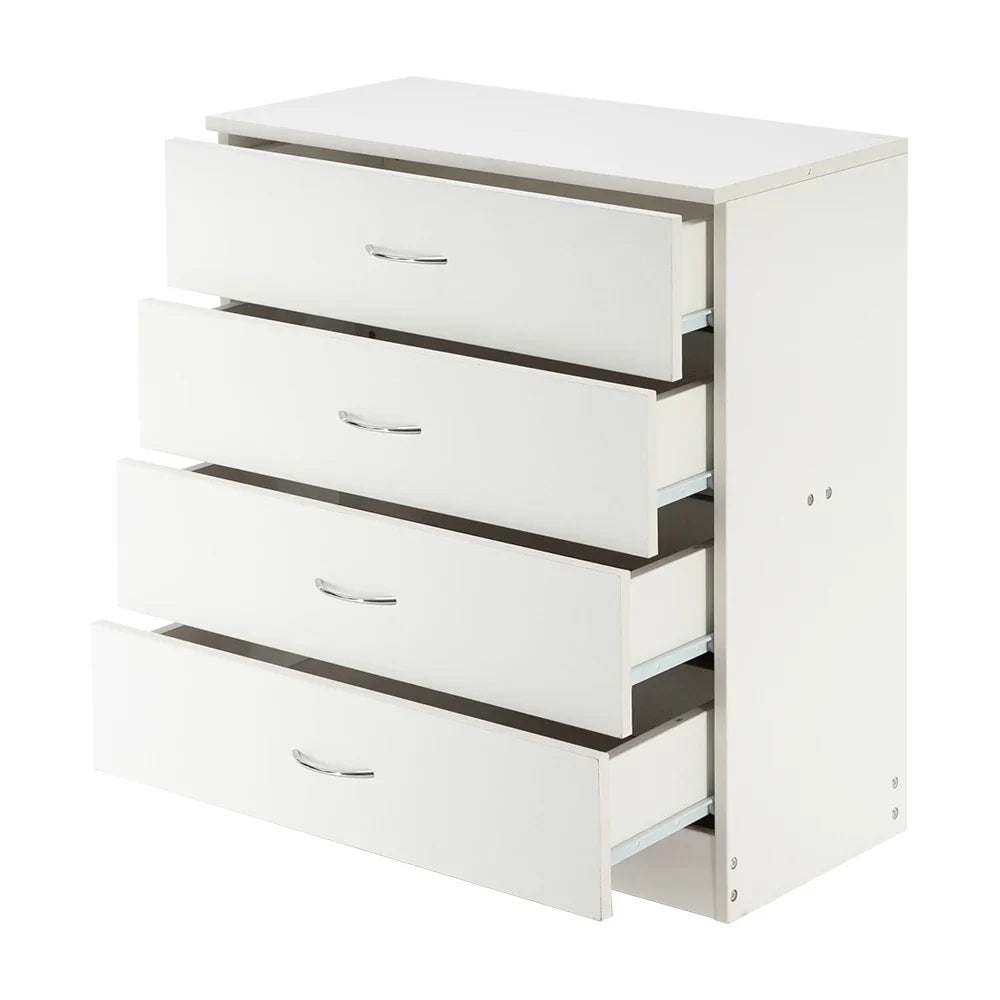 Modern Simple 4-Drawer Dresser White  (Online Exclusive)