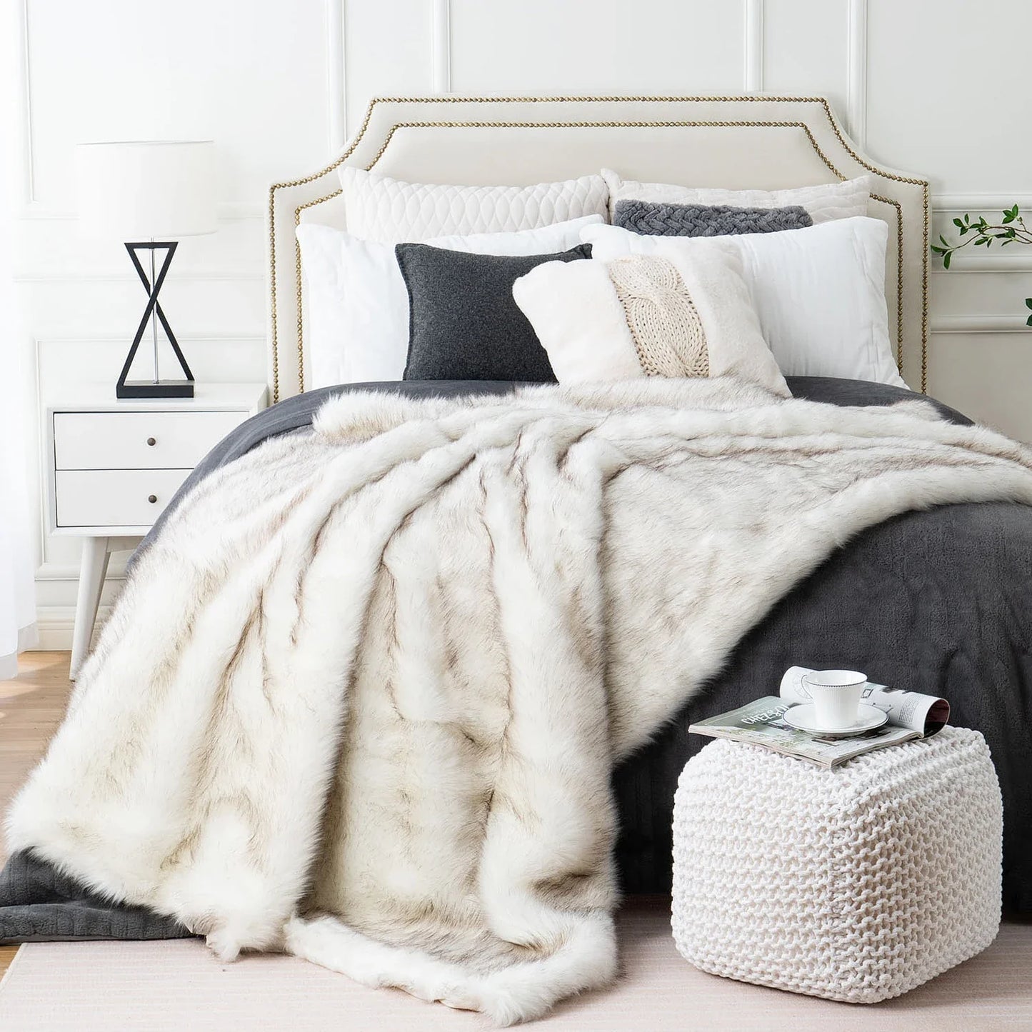 LUX Soft Faux Fur Blanket  (Online Exclusive)