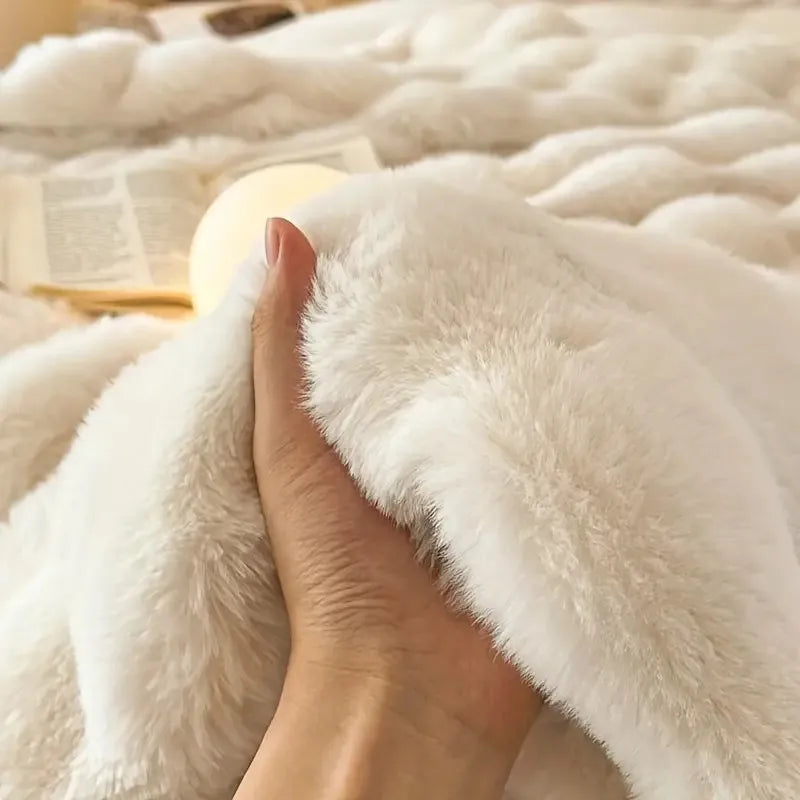 Lux Faux Fur Throw Blanket  (Online Exclusive)