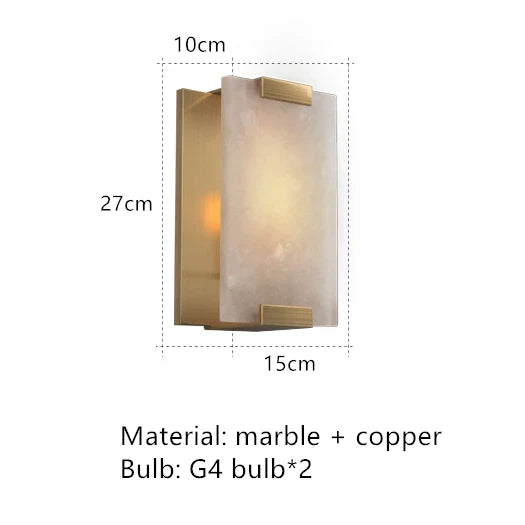 Natural Marble LED Wall Sconce (Online Exclusive)