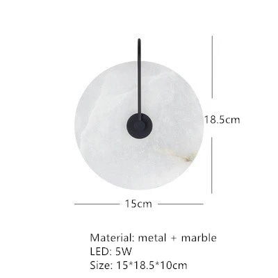 Natural Marble LED Wall Sconce (Online Exclusive)