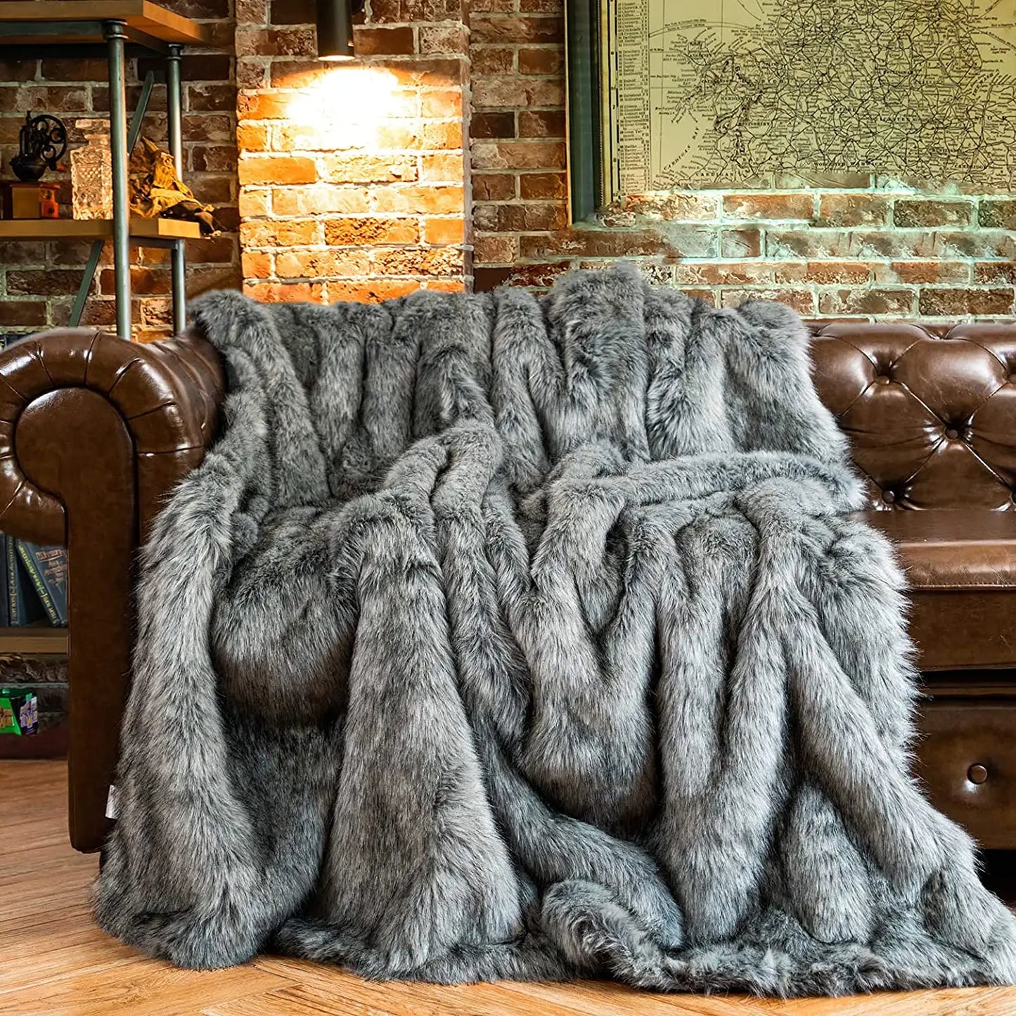 LUX Soft Faux Fur Blanket  (Online Exclusive)