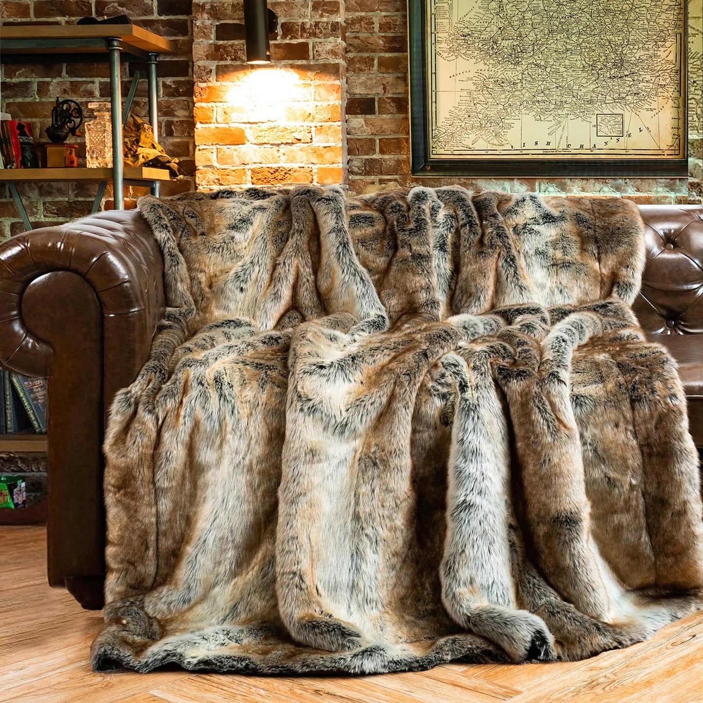 LUX Soft Faux Fur Blanket  (Online Exclusive)