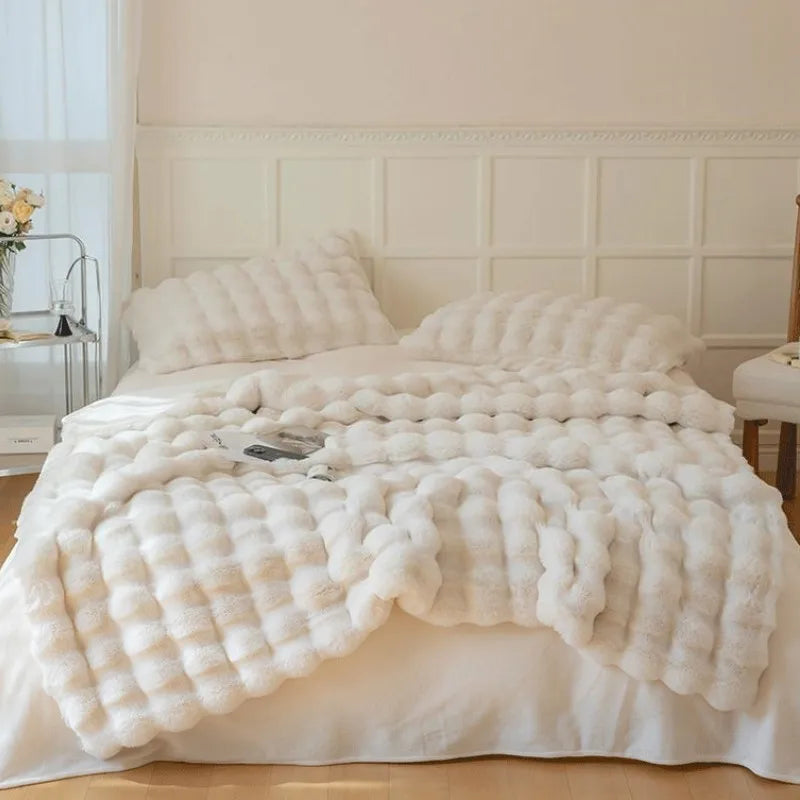 Lux Faux Fur Throw Blanket  (Online Exclusive)