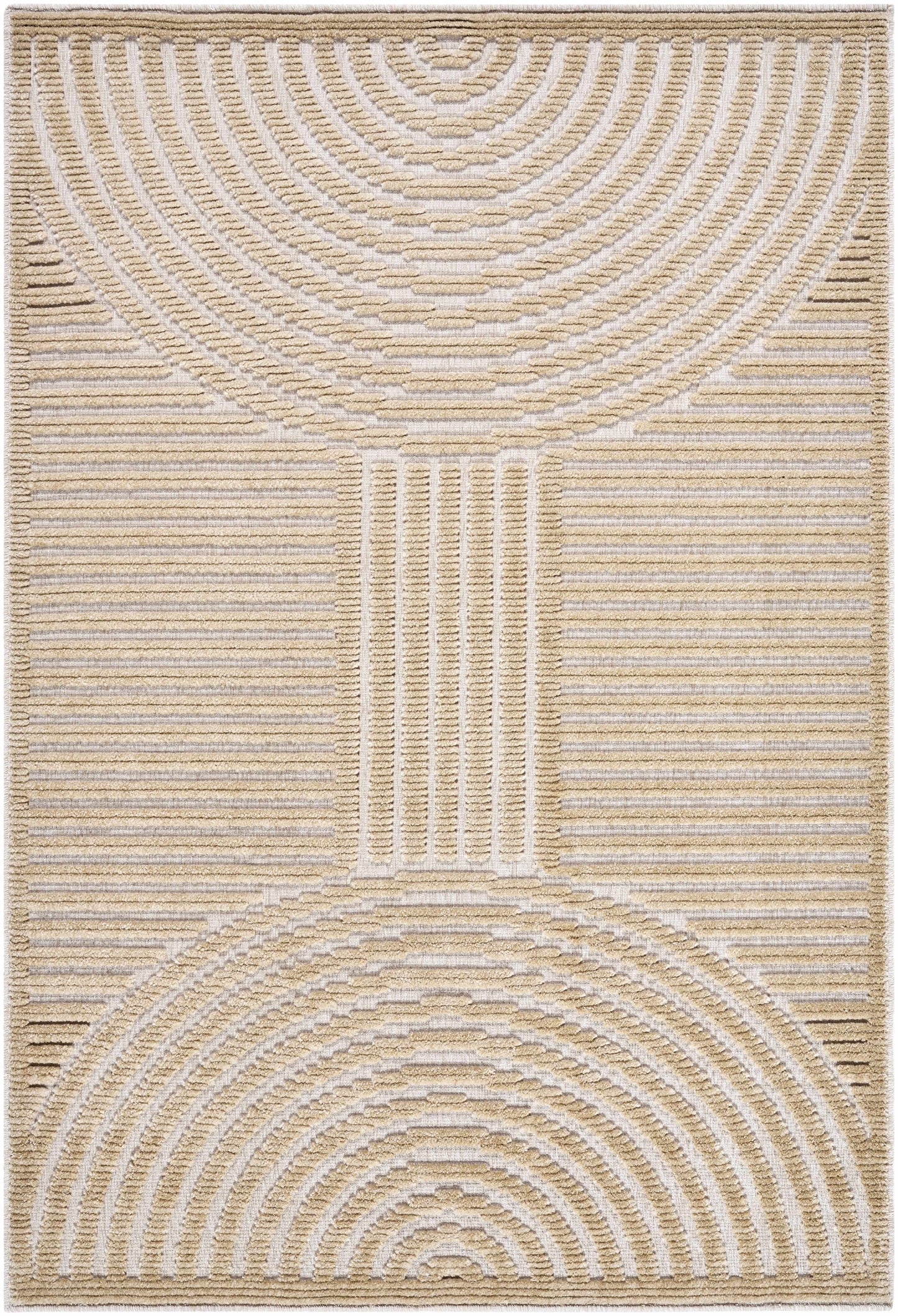 Deron Beige Washable Area Rug  (online exclusive
