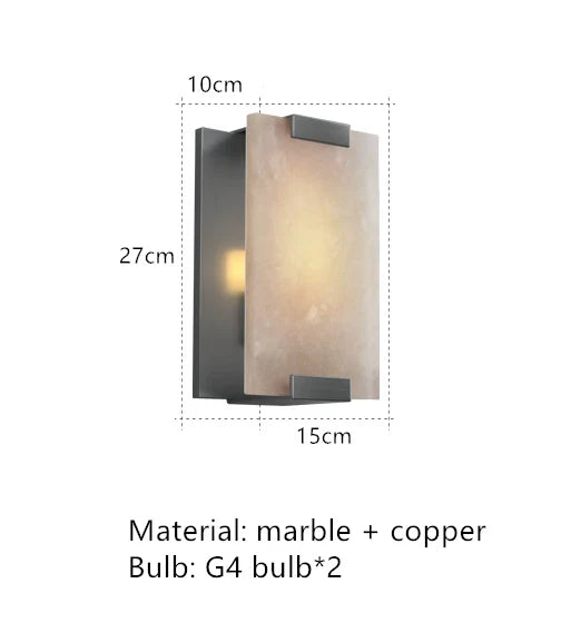 Natural Marble LED Wall Sconce (Online Exclusive)