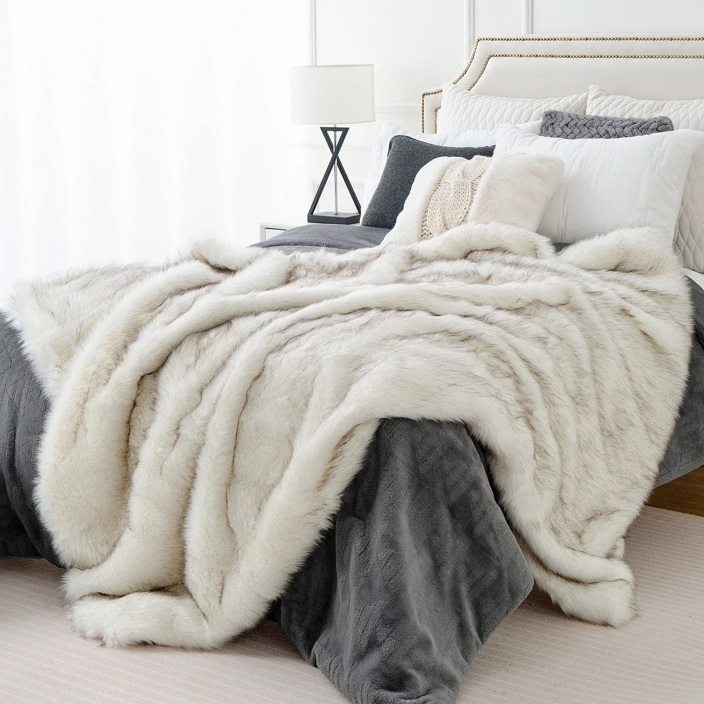 LUX Soft Faux Fur Blanket  (Online Exclusive)