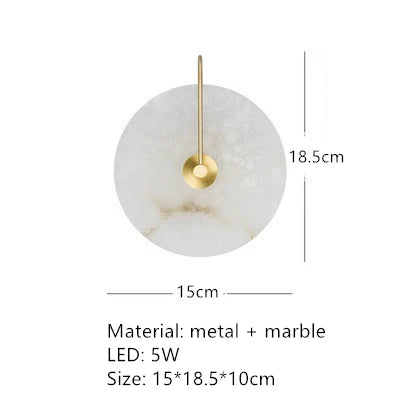 Natural Marble LED Wall Sconce (Online Exclusive)