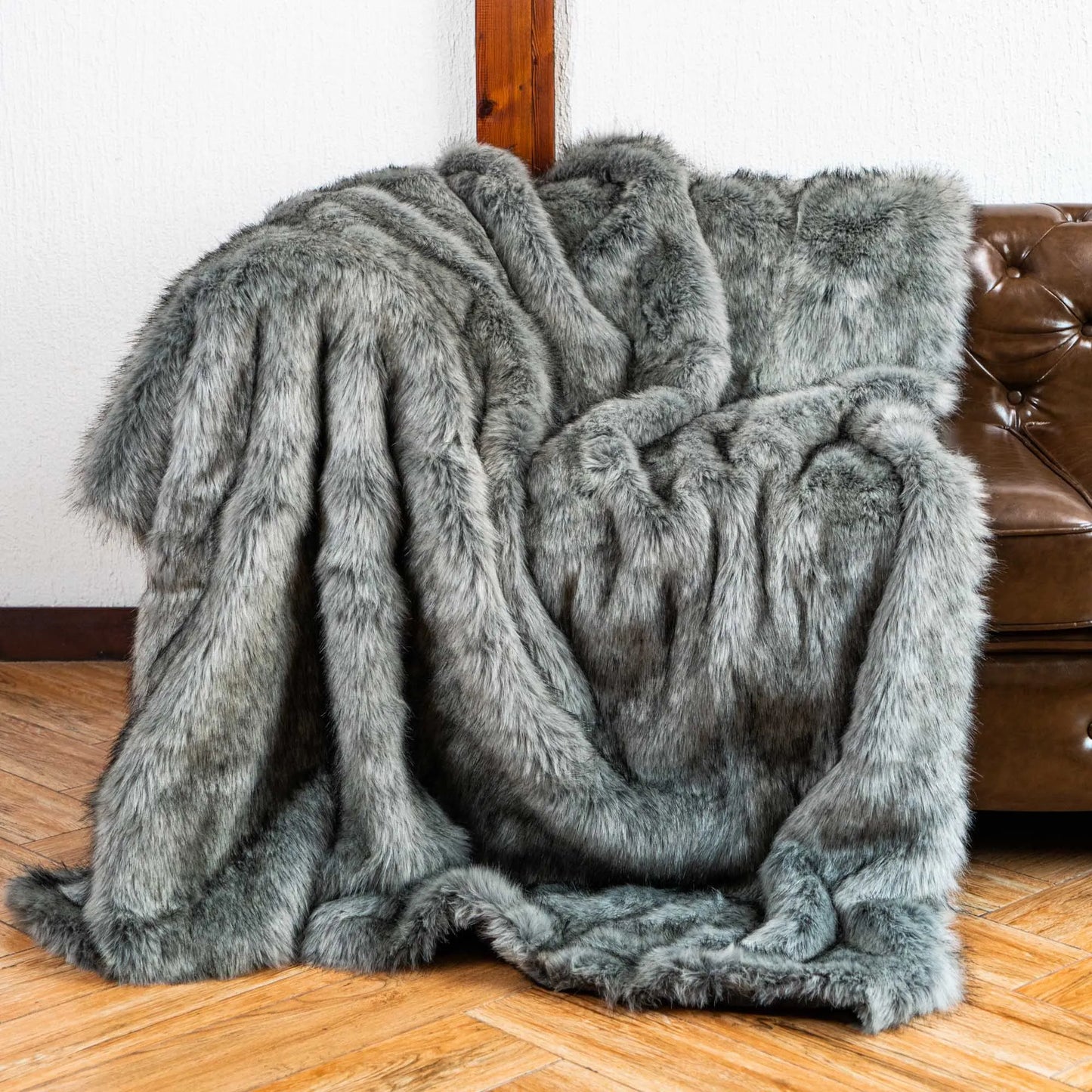 LUX Heavy Faux Fur Throw Blanket  (Online Exclusive)