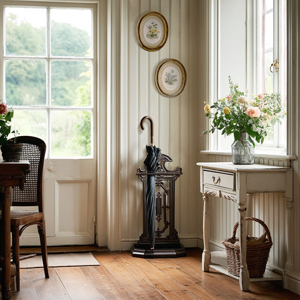 Vintage Inspired Intricate Metal Umbrella Stand (Online Exclusive)