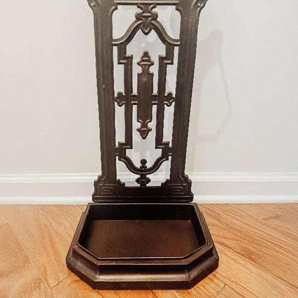 Vintage Inspired Intricate Metal Umbrella Stand (Online Exclusive)