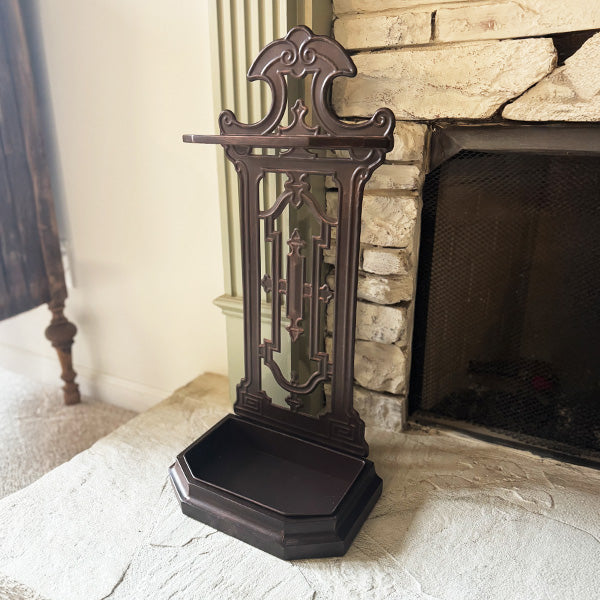Vintage Inspired Intricate Metal Umbrella Stand (Online Exclusive)