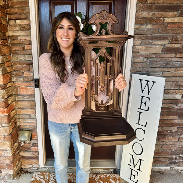 Vintage Inspired Intricate Metal Umbrella Stand (Online Exclusive)